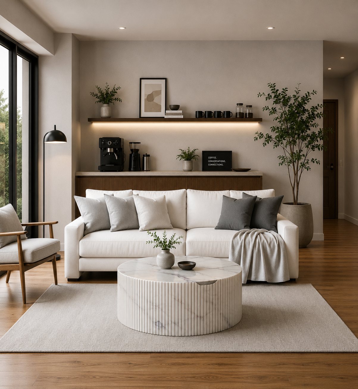 Aurelia Ridge Coffee Table - Glacier Silk