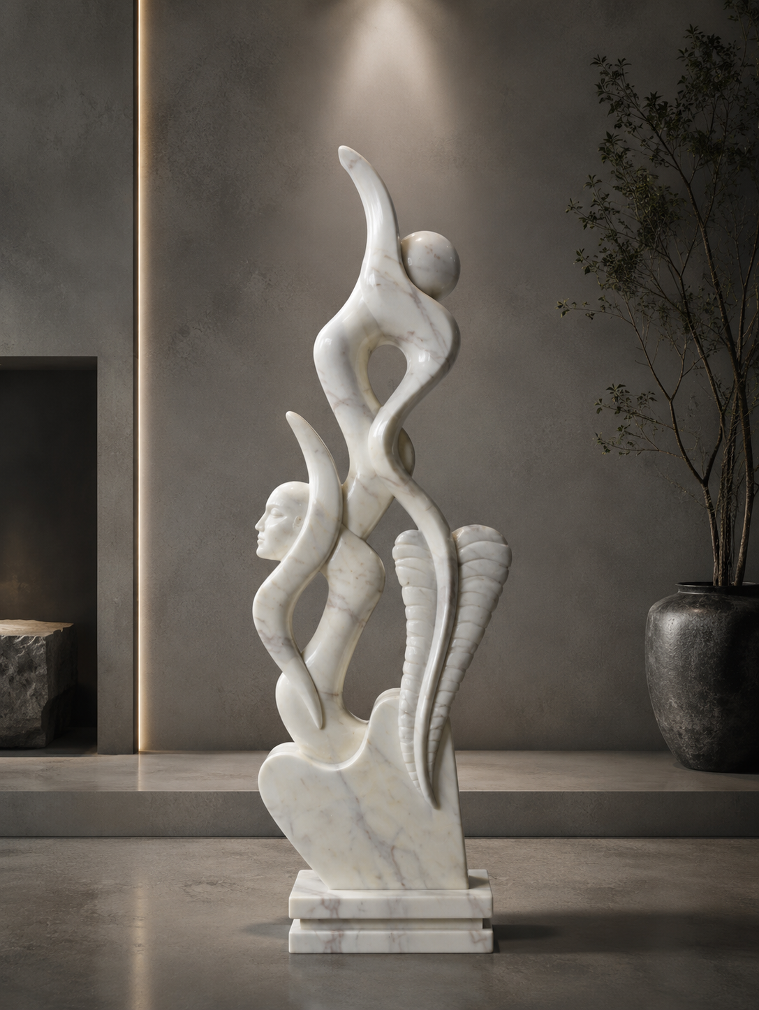 Terra Essence Sculpture - Glacier Silk