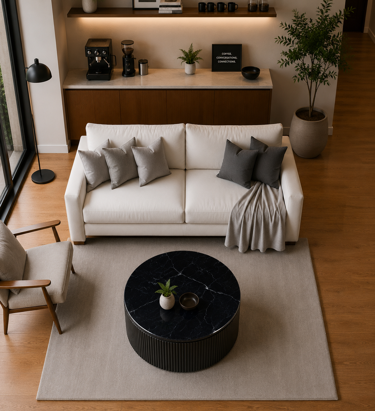 Aurelia Ridge Coffee Table - Nero Imperia