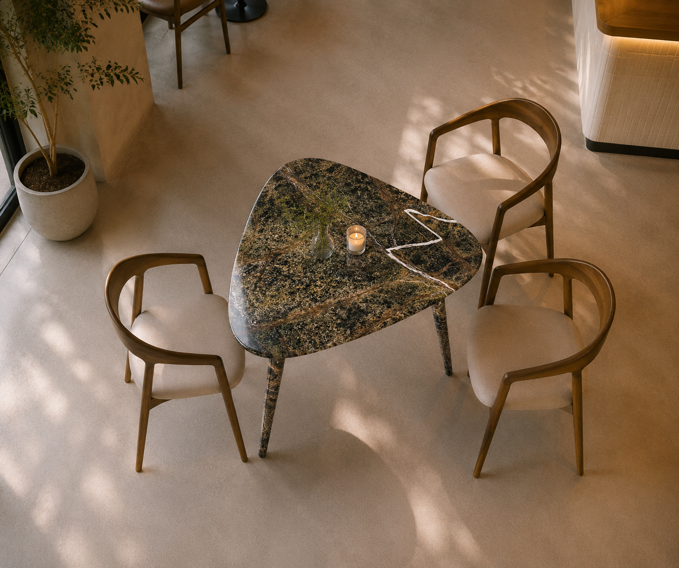Novara Triangle Table - View 2