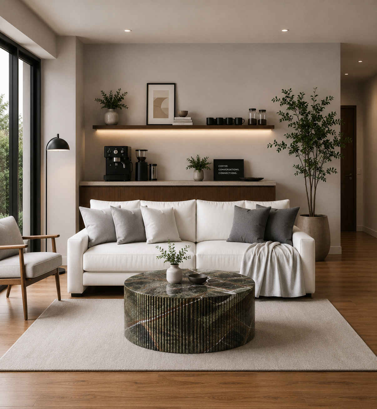 Aurelia Ridge Coffee Table - Bidasaro green