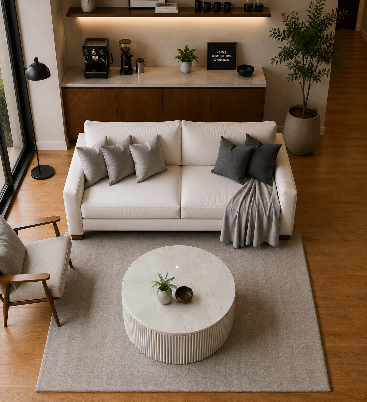 Aurelia Ridge Coffee Table - Botticino Oro