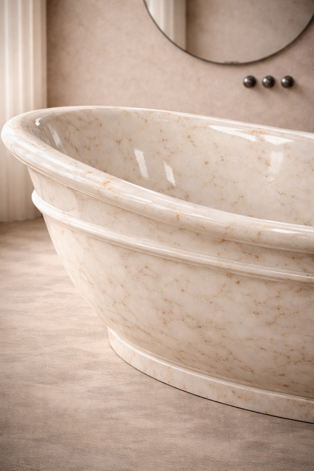 Terra Flame Stone Tub - View 3
