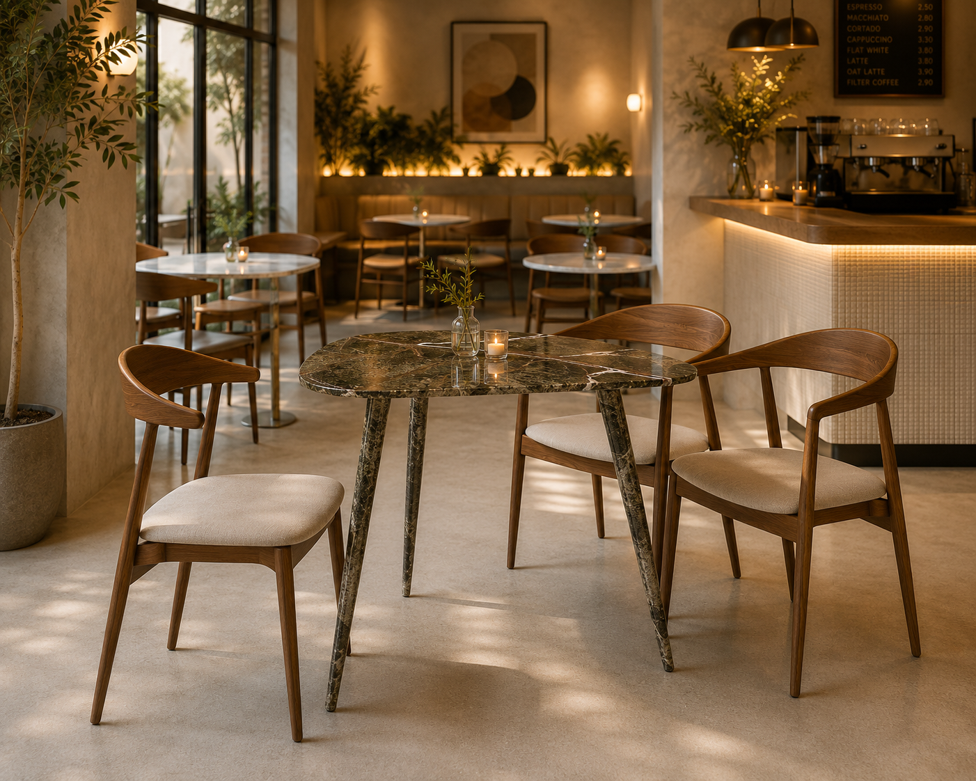 Novara Triangle Table - Bidasaro green