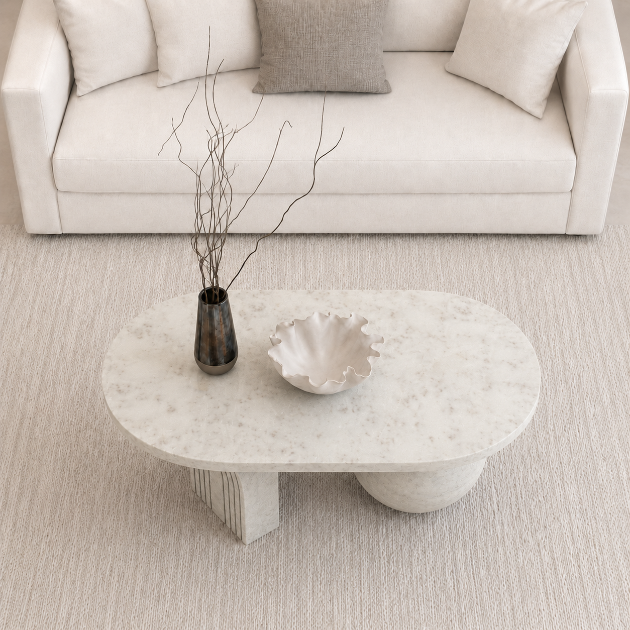 Terra Orb Coffee Table - Oro Bansarino