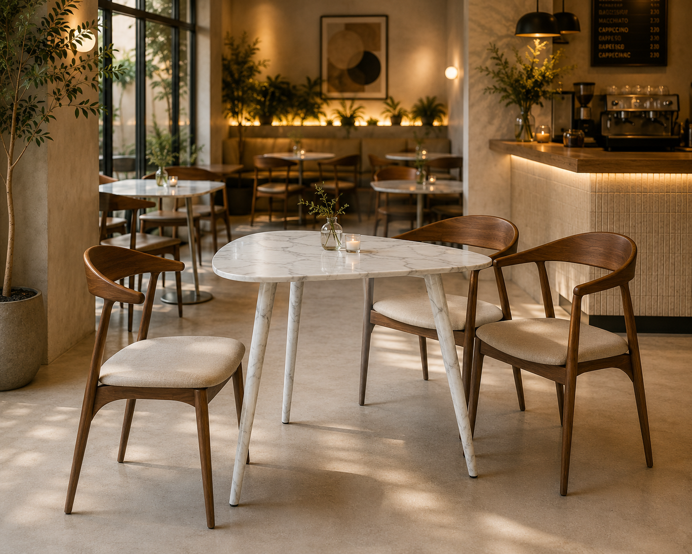 Novara Triangle Table - Glacier Silk