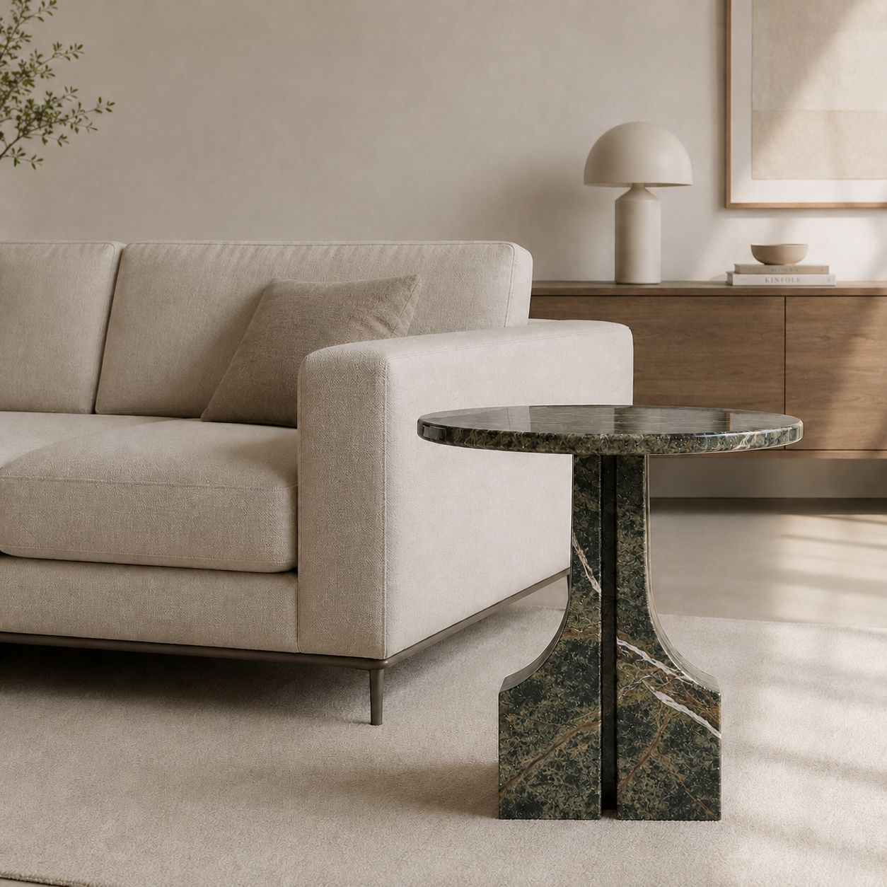 Ember Crest Side Table - Bidasaro green