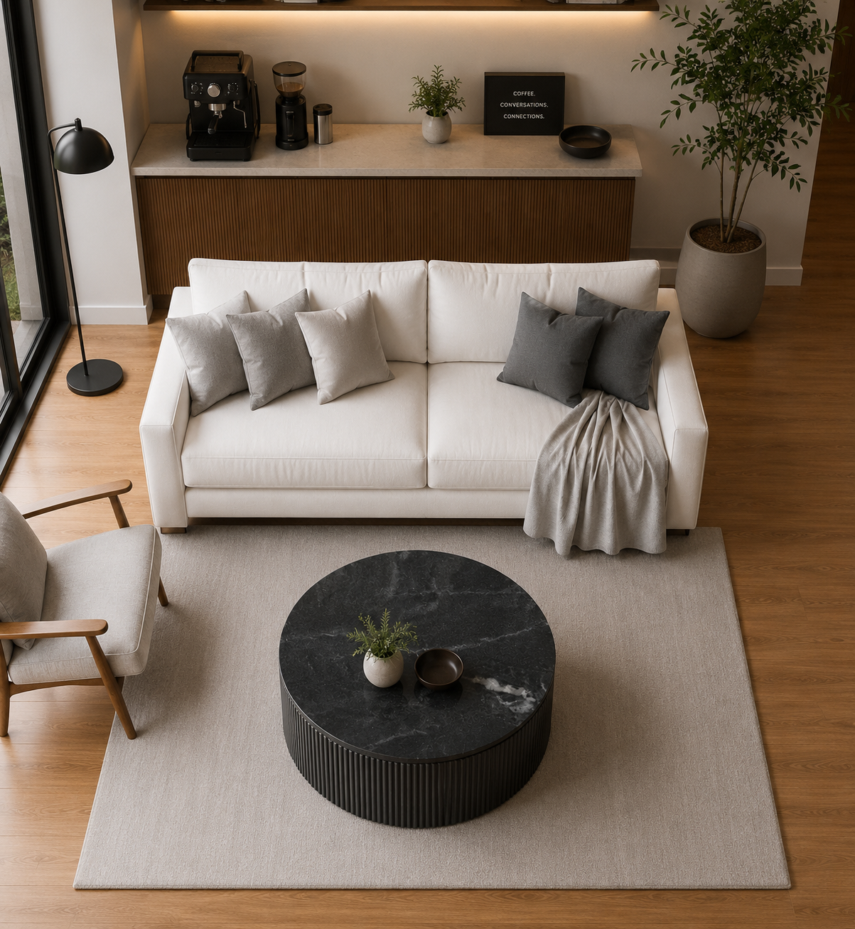 Aurelia Ridge Coffee Table - Black valeriano