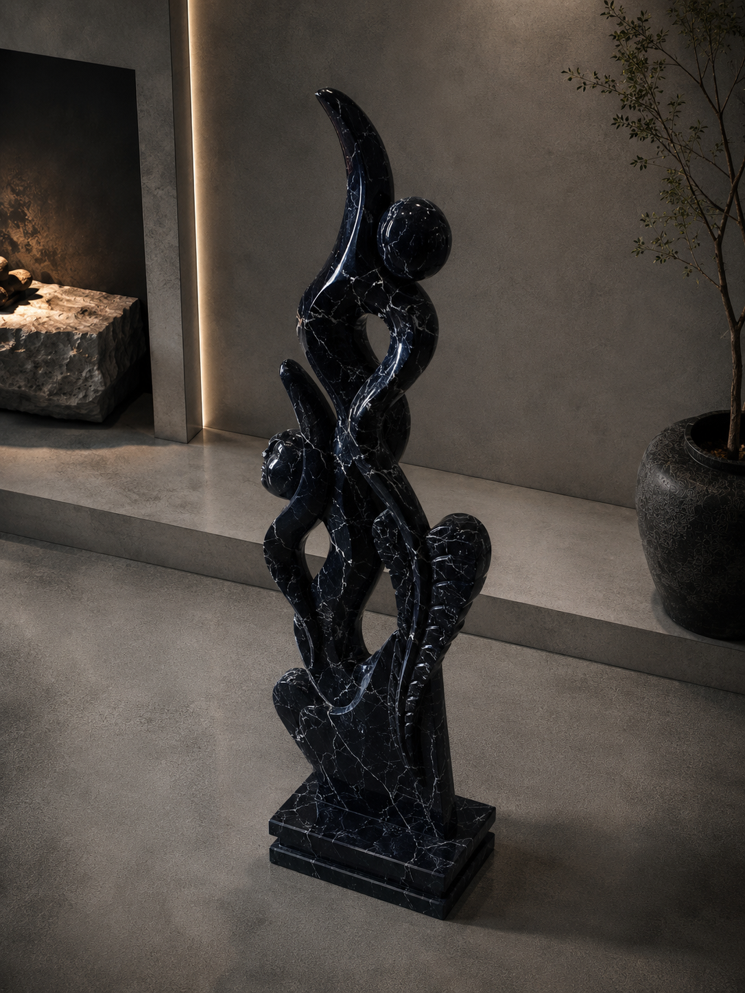 Terra Essence Sculpture - Nero Imperia