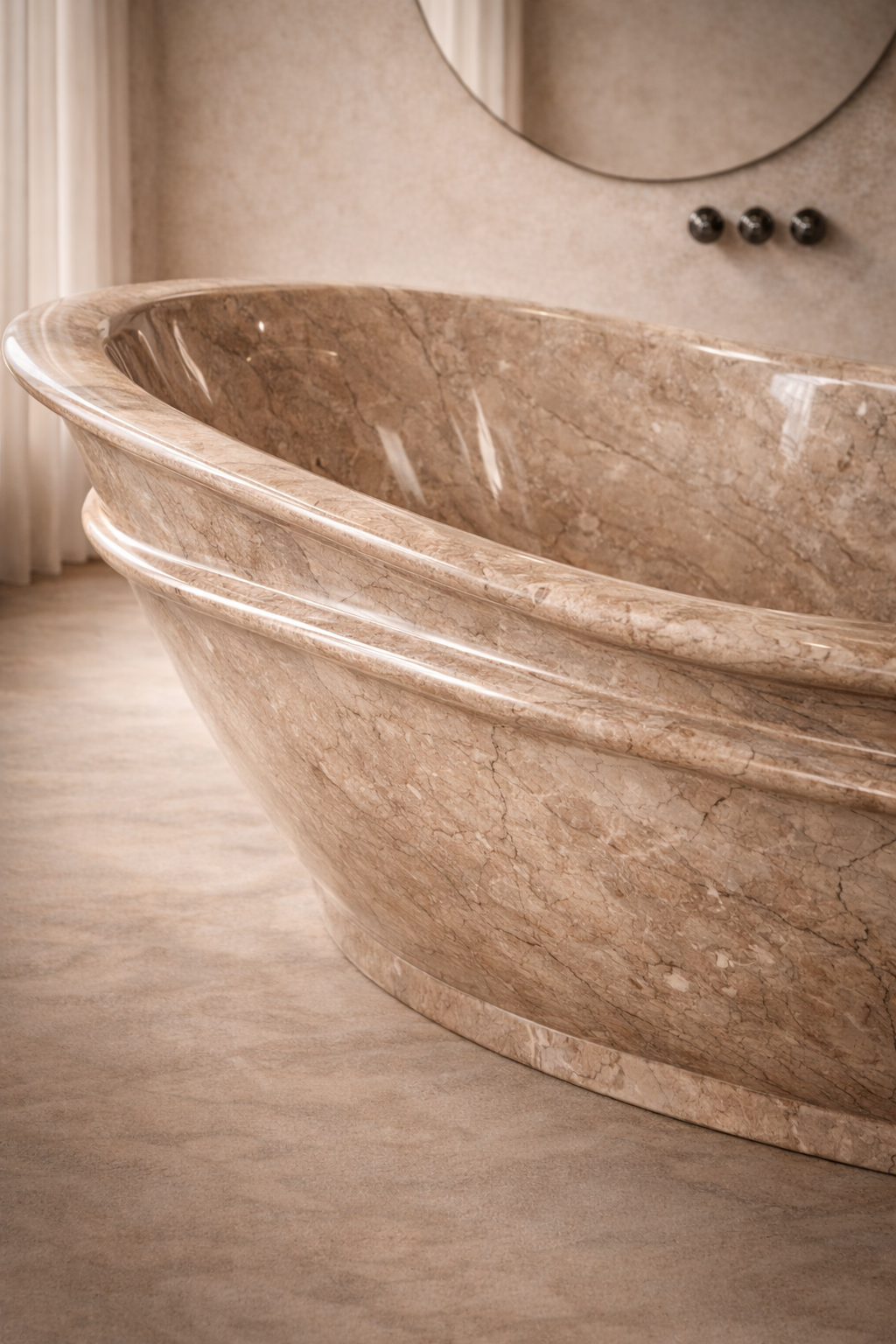 Terra Flame Stone Tub - View 3
