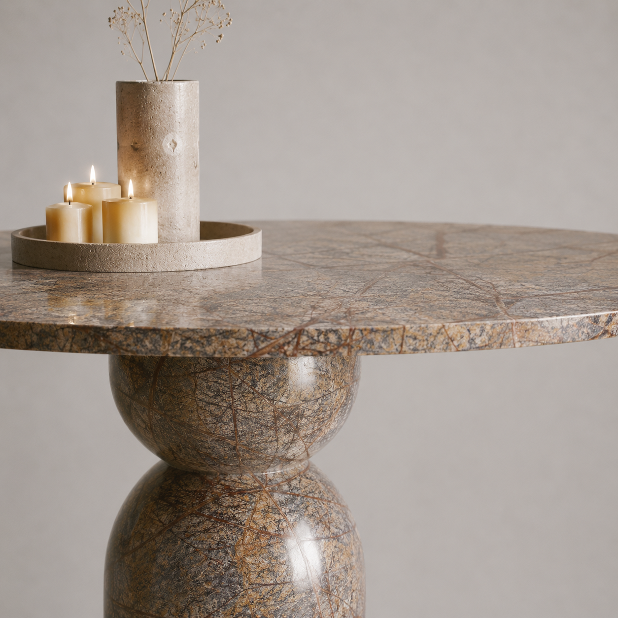 Orbis Coffee Table - Beige brown Aurex