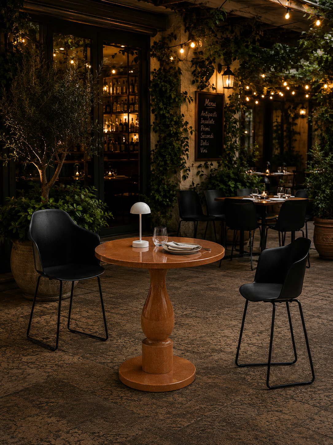 Milano Bistro Table - Emberon Sandstone