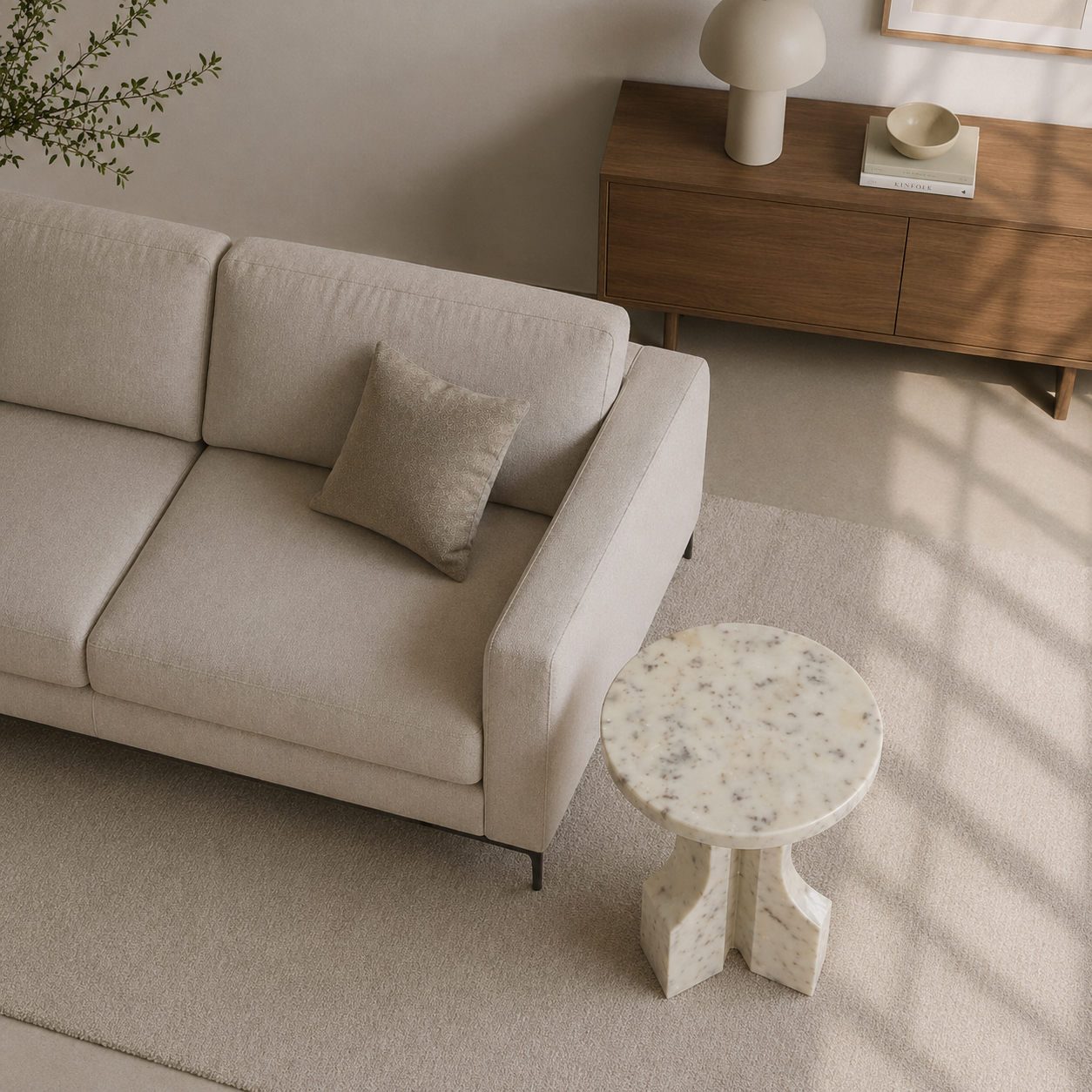 Ember Crest Side Table - Oro Bansarino