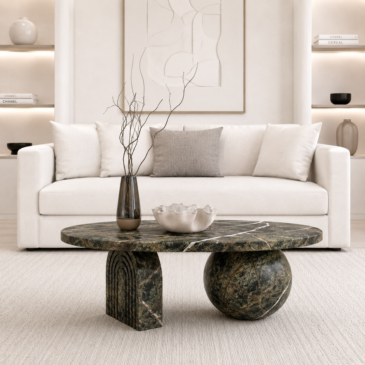 Terra Orb Coffee Table - Bidasaro green