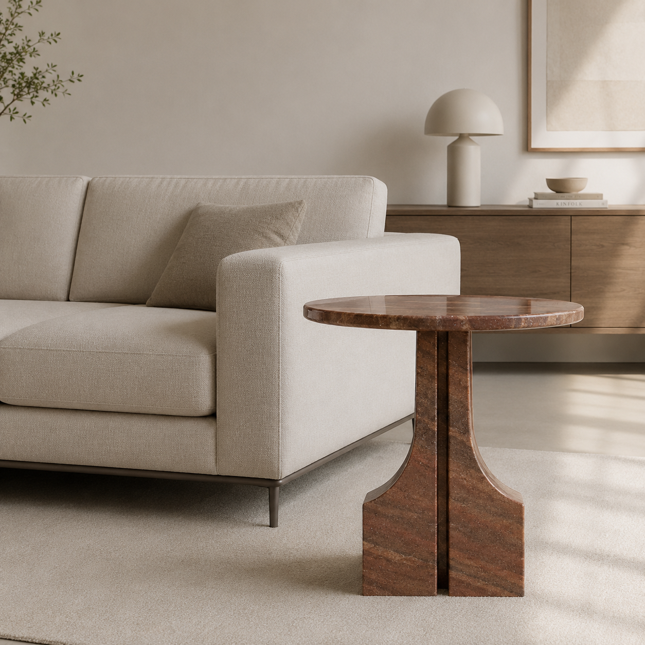 Ember Crest Side Table - Desert Crown