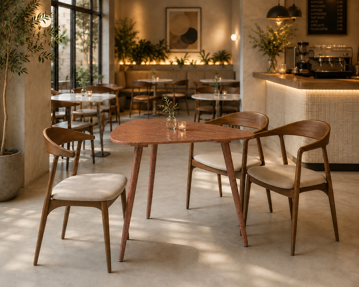 Novara Triangle Table - Desert Crown