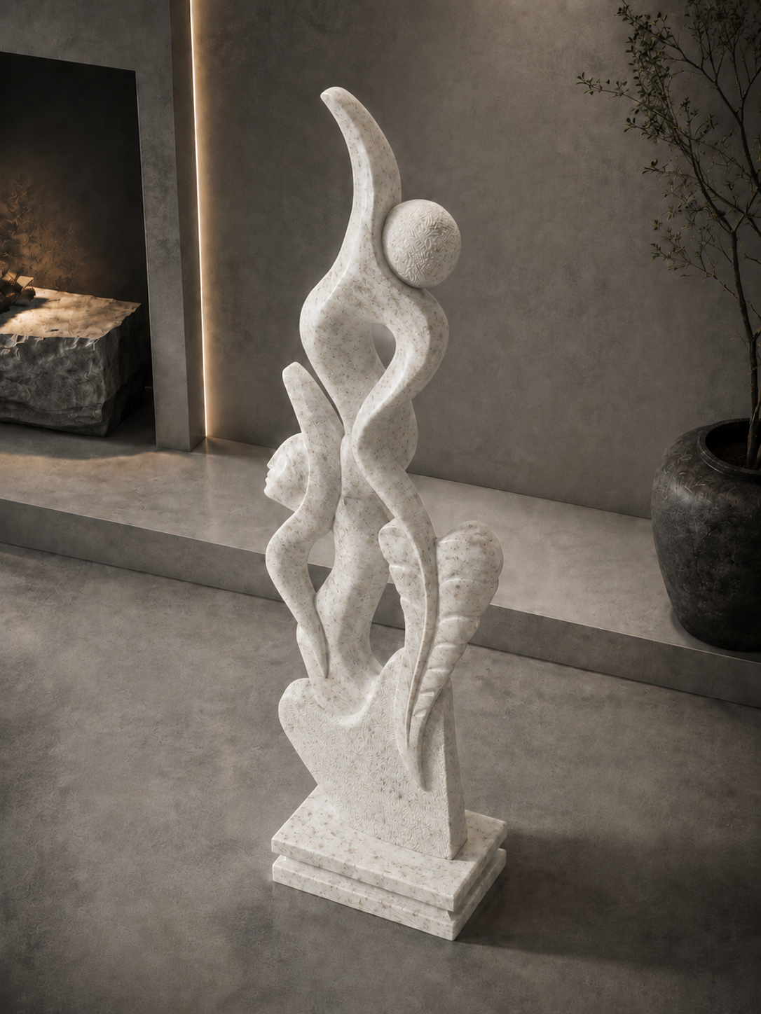 Terra Essence Sculpture - Oro Bansarino