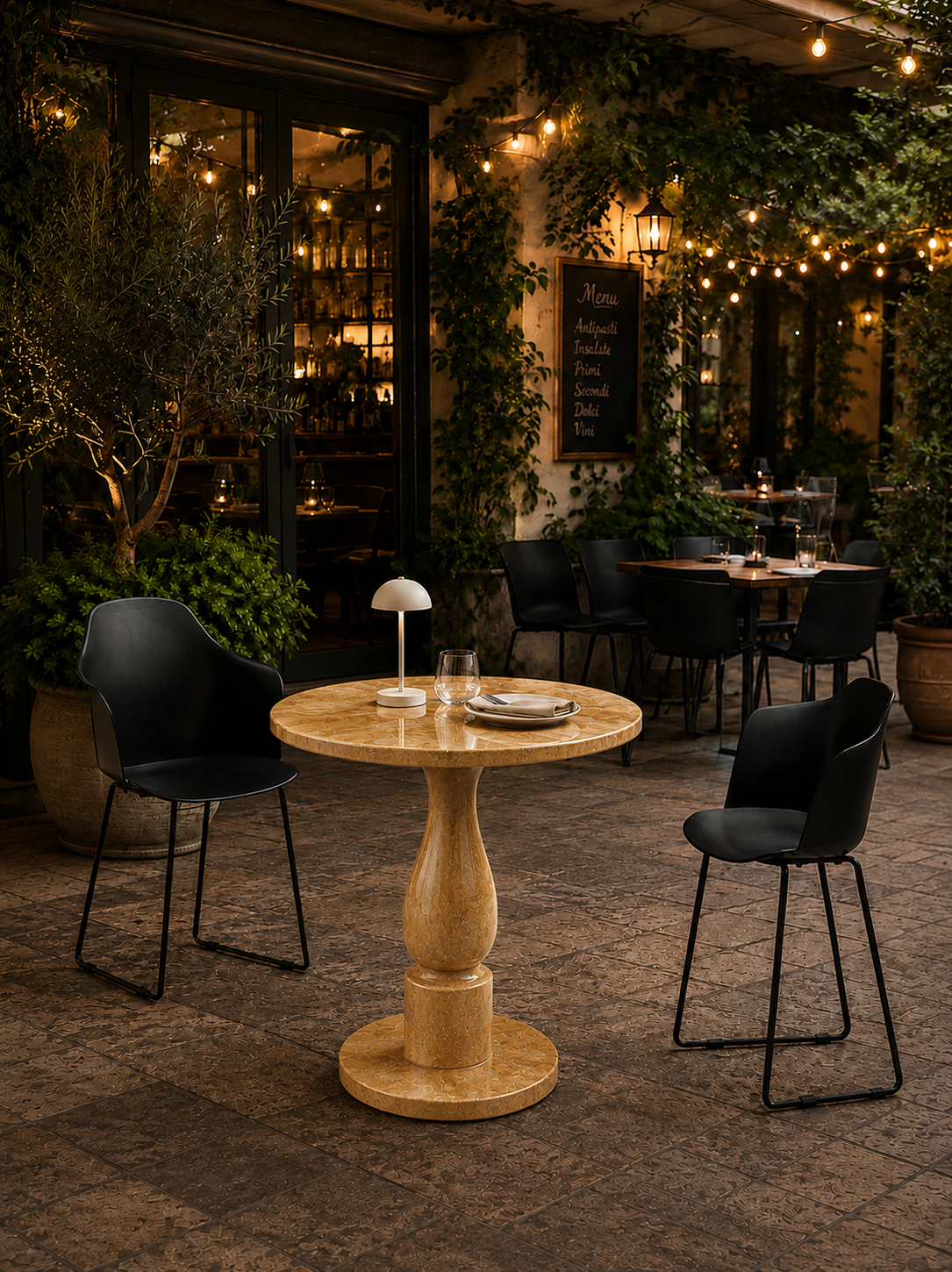 Milano Bistro Table - Camelo Sandstone