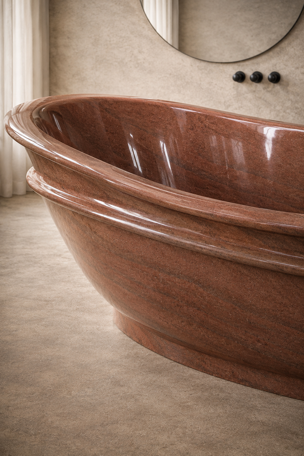 Terra Flame Stone Tub - View 3