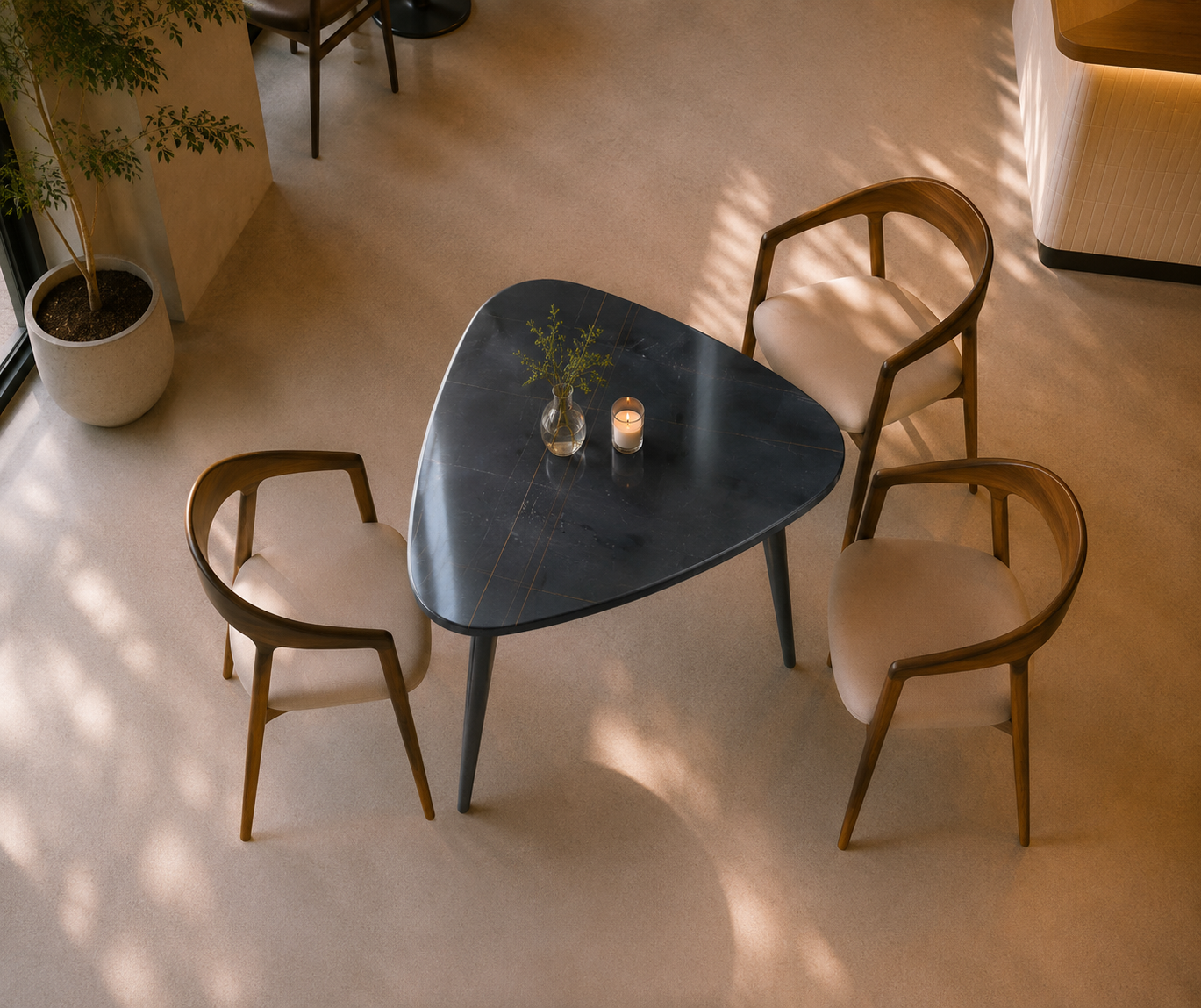 Novara Triangle Table - View 2