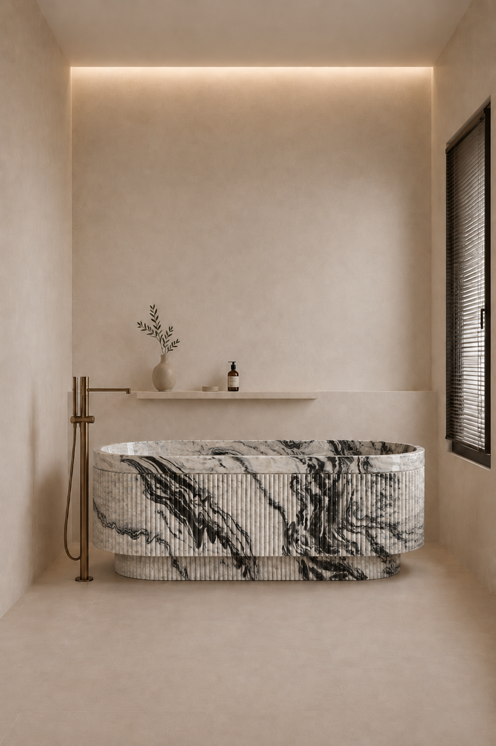 Terra Fluted Bath