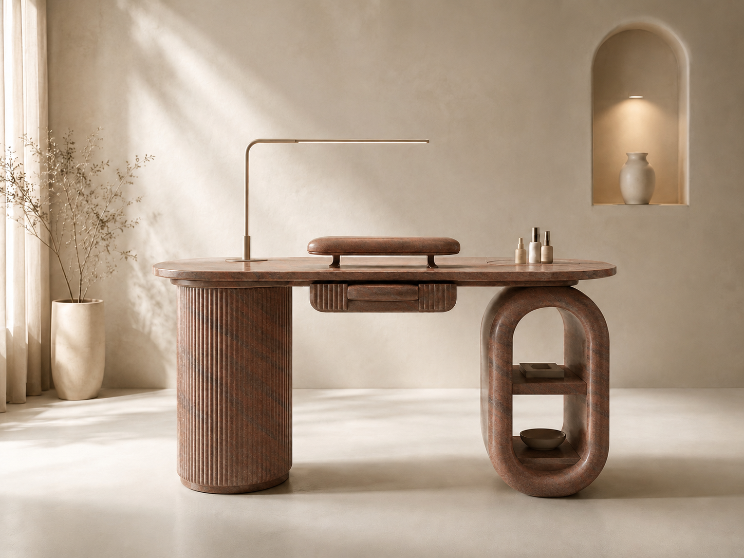 Aurelius Arch Desk - Desert Crown