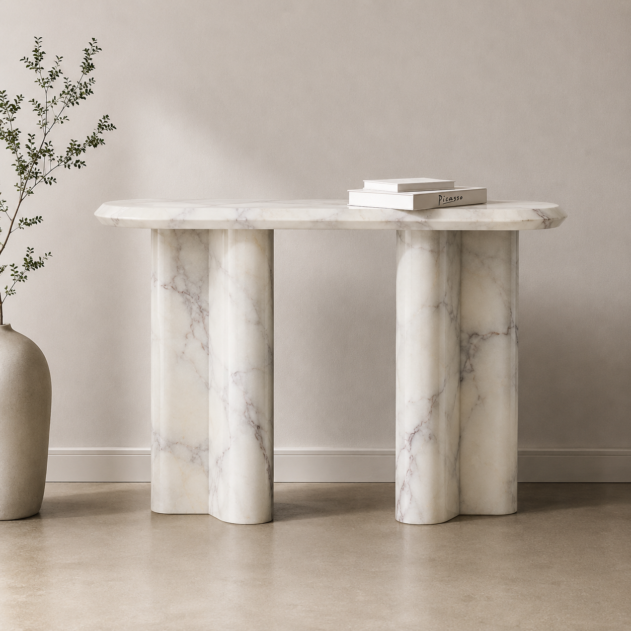 Canyon Duo Console Table - Glacier Silk