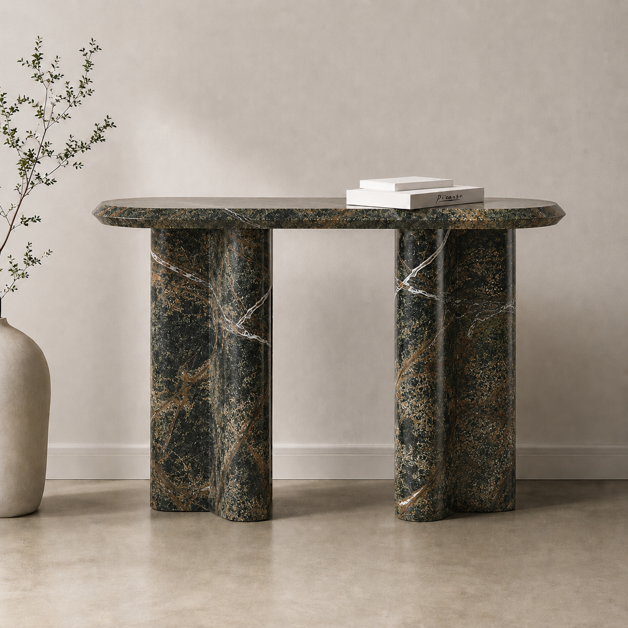 Canyon Duo Console Table - Bidasaro green