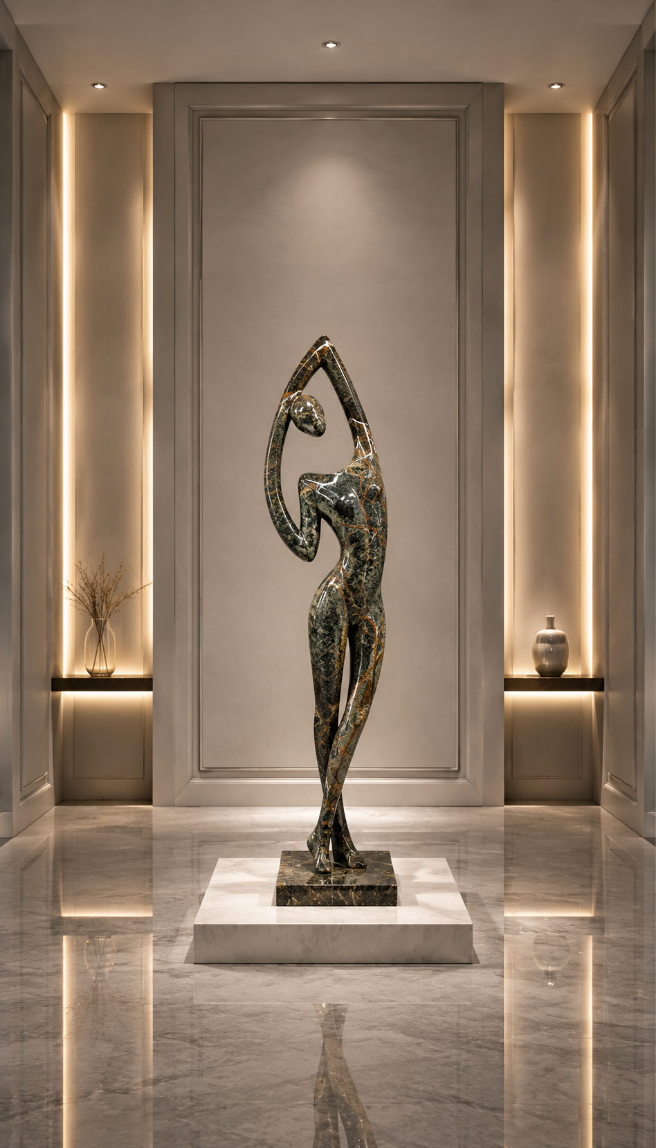 Celestial Form Sculpture - Bidasaro green
