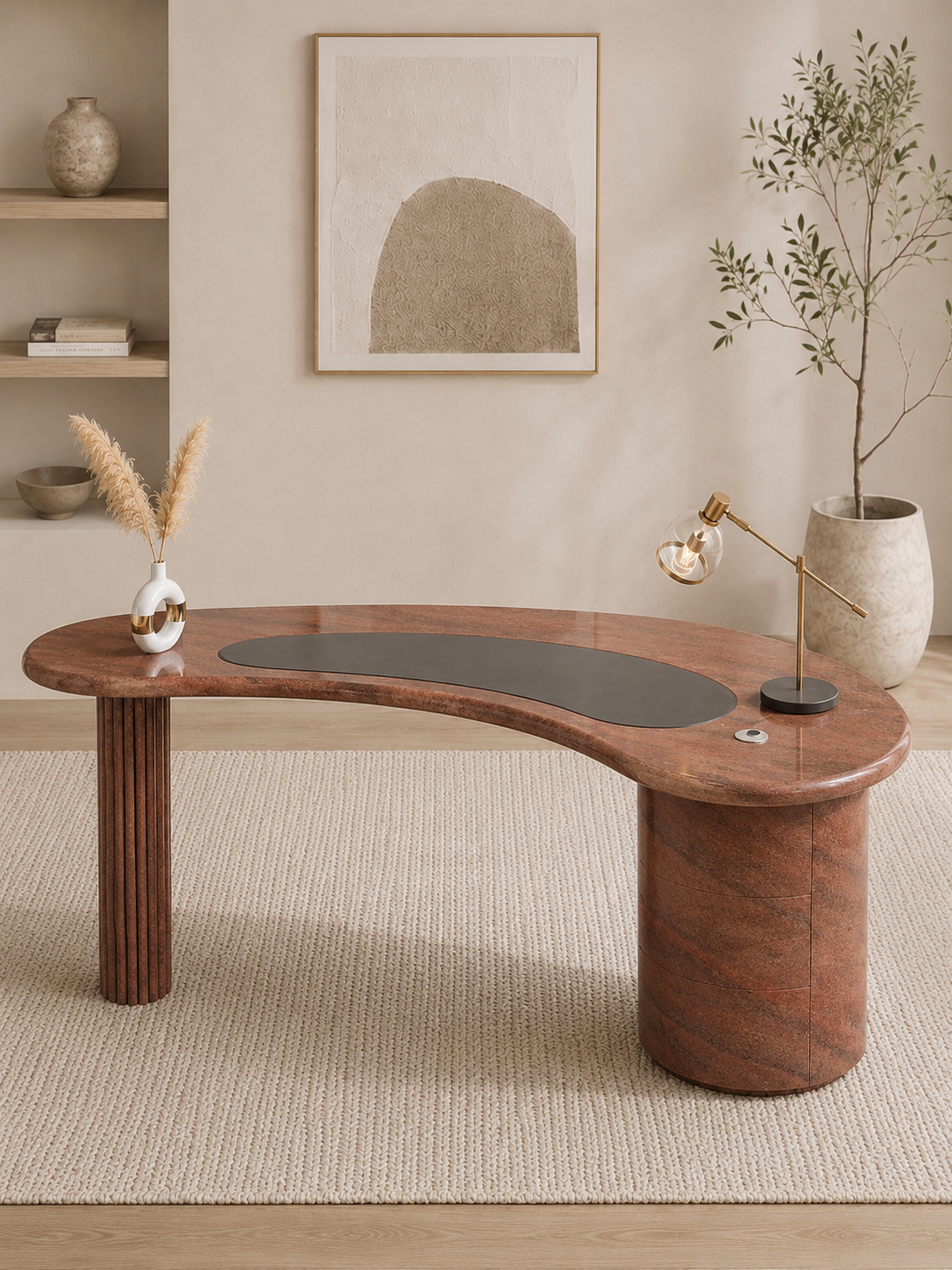 Monolith Curve Desk - Desert Crown