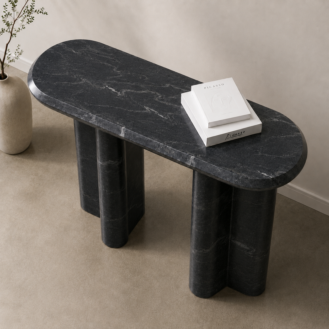 Canyon Duo Console Table - Black valeriano