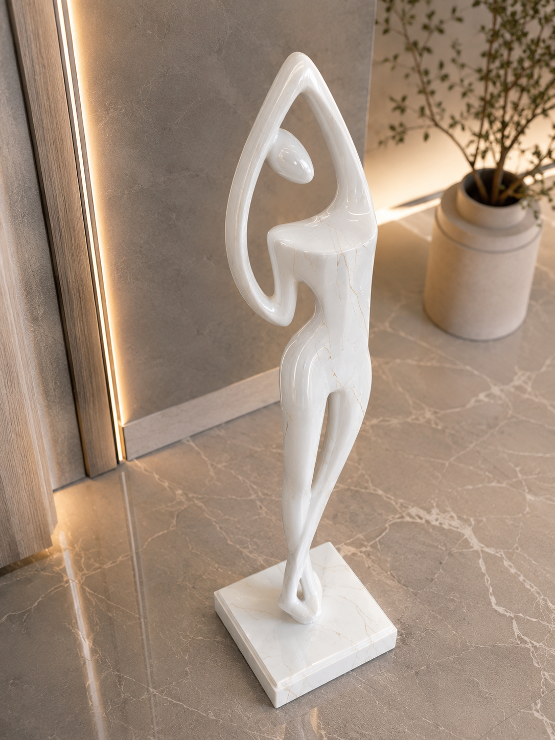 Celestial Form Sculpture - Botticino Oro