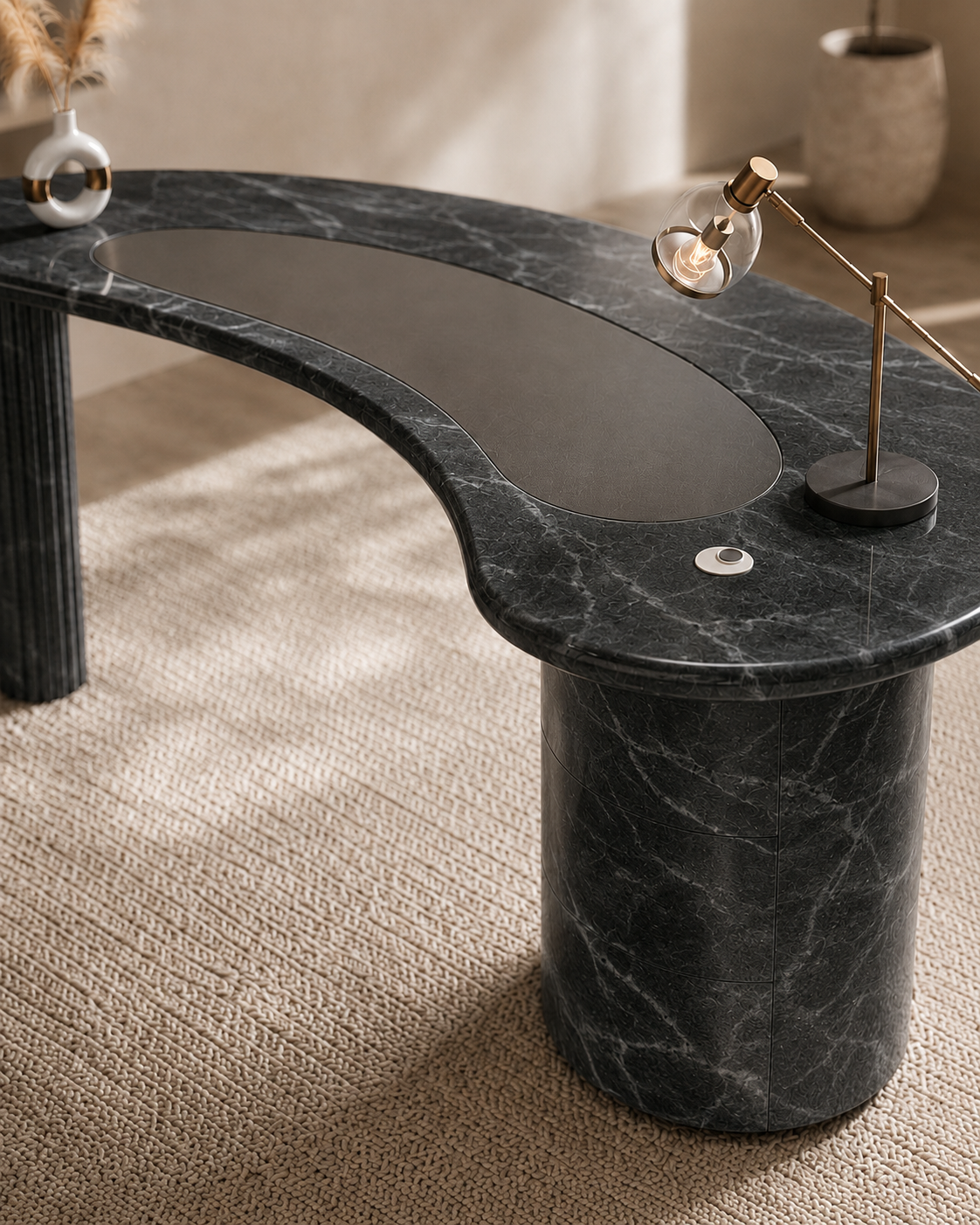 Monolith Curve Desk - View 3