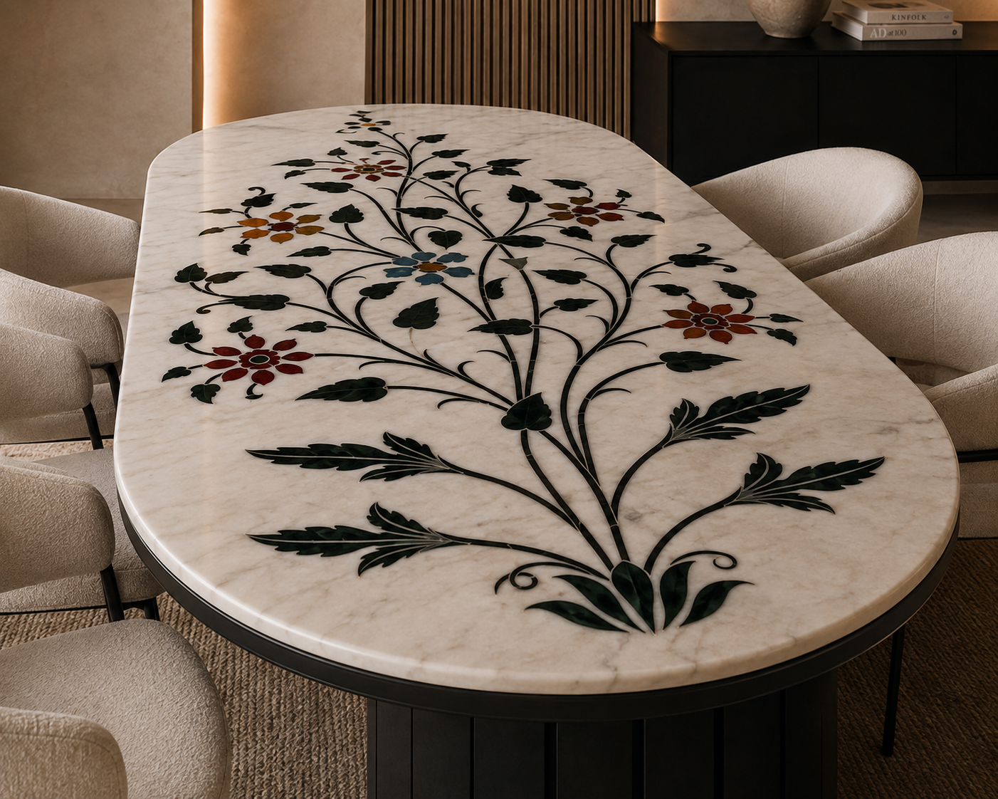 Nerova Oval Dining Table - View 4