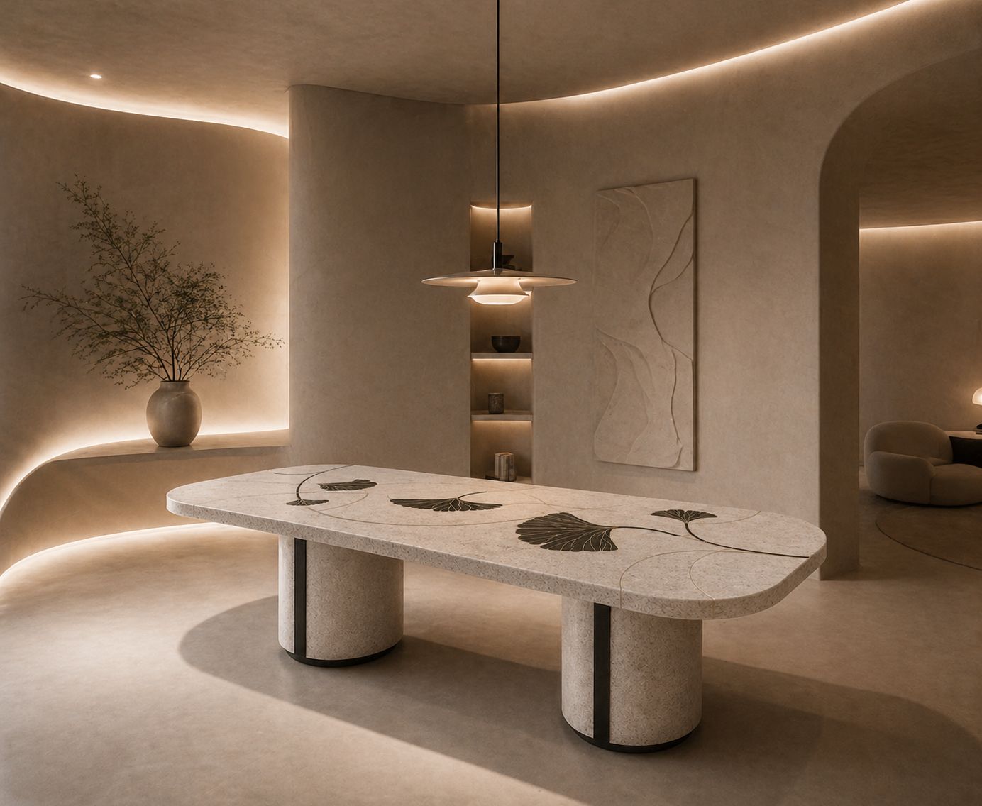 Nerova Oval Dining Table - View 2